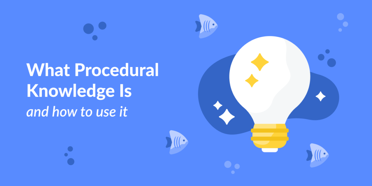 What Procedural Knowledge Is and How to use it
