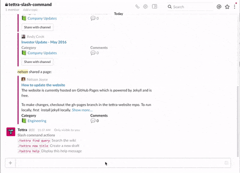 search tettra from slack screen capture