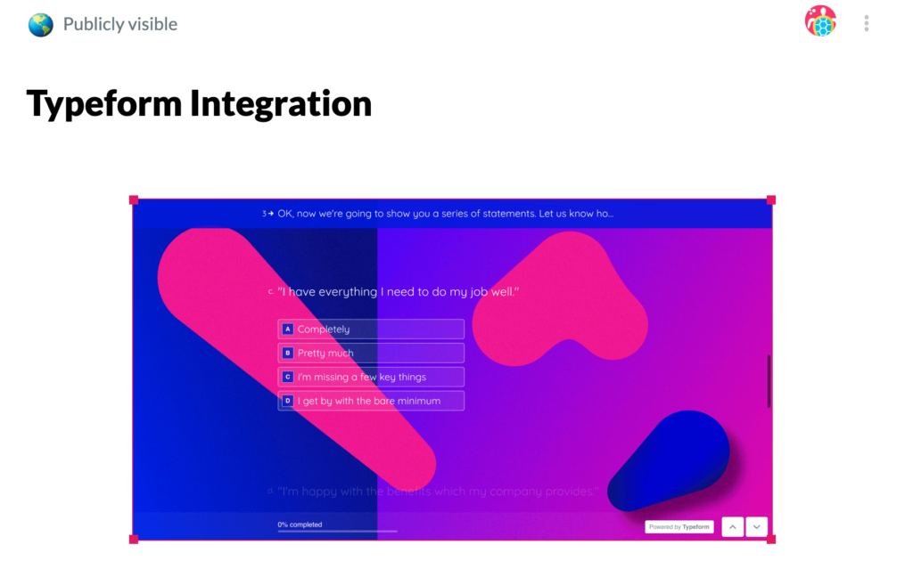 Tettra Typeform Integration