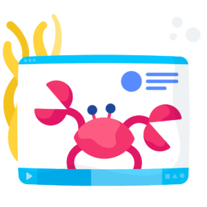 crab with screen icon