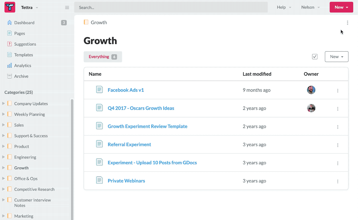 tettra external documents embed