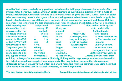 wall of text