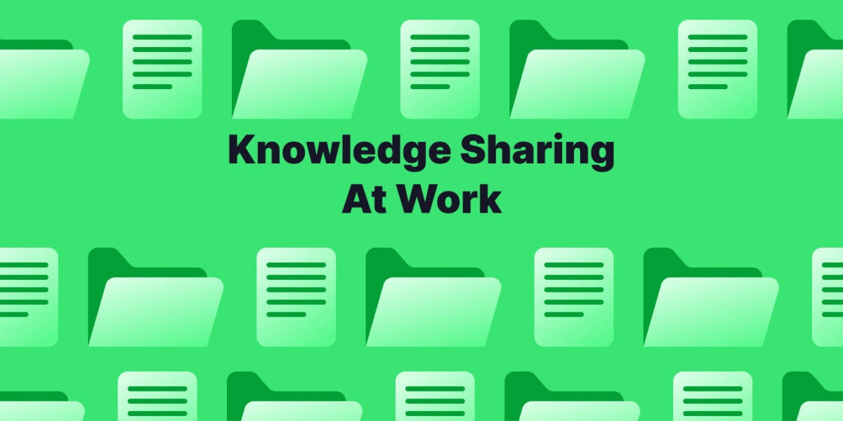 knowledge sharing at work