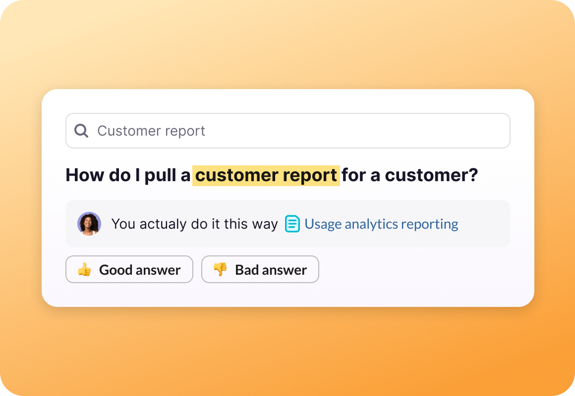 product screenshot for how to pull a customer report