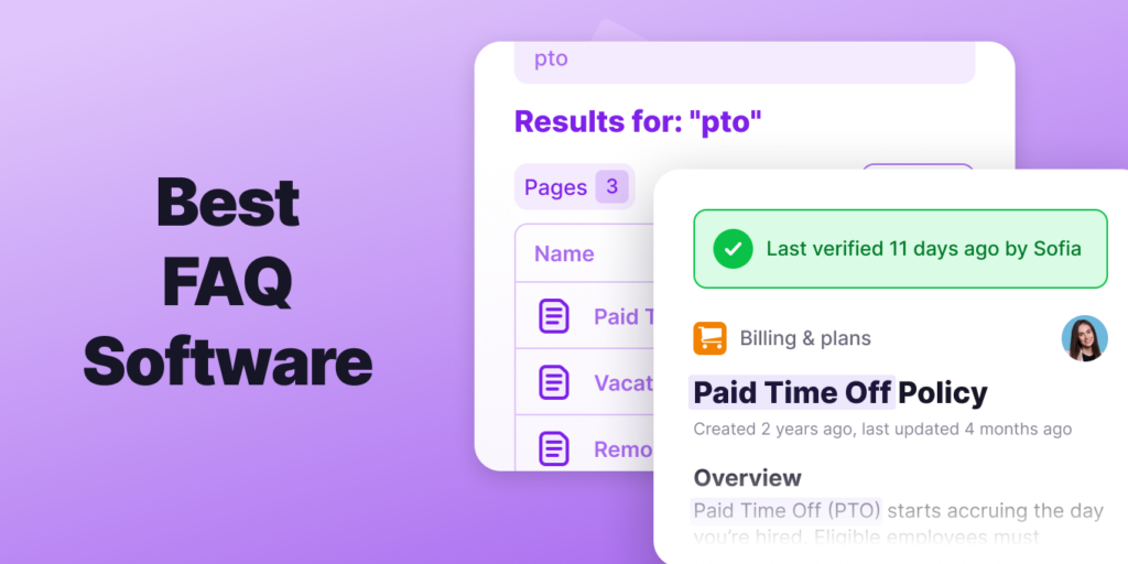 Faq Update The Best FAQ Software List for 2024 - Tettra