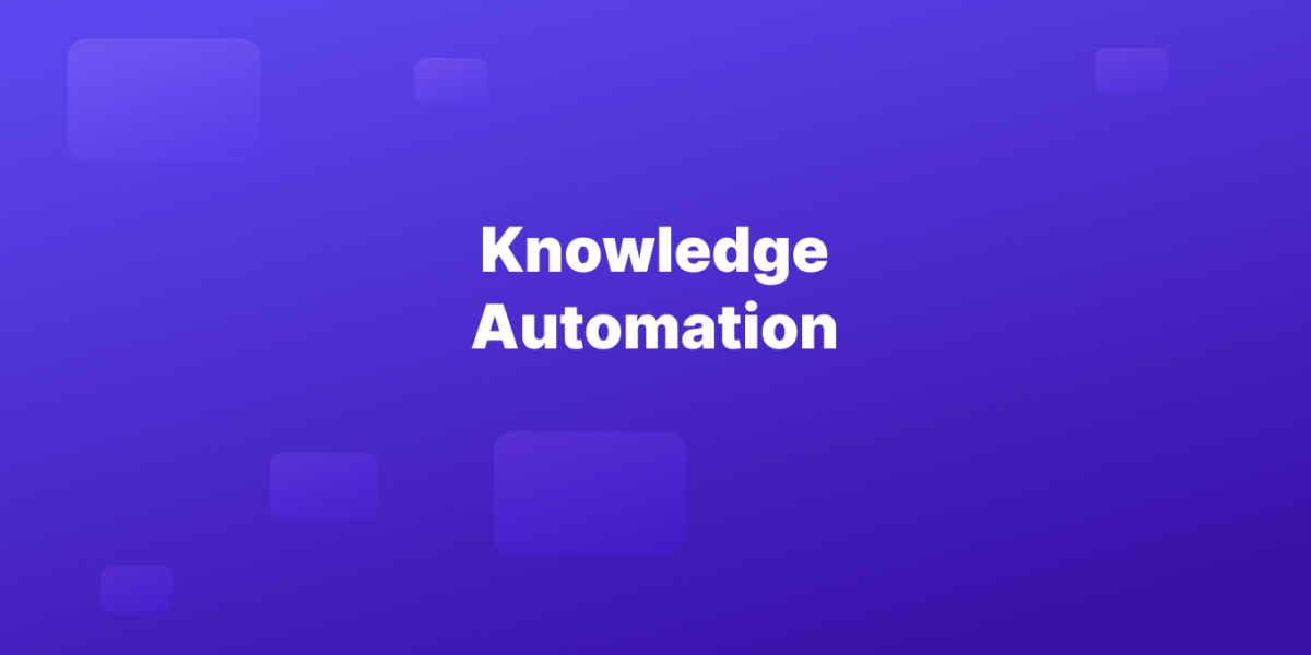 knowledge automation